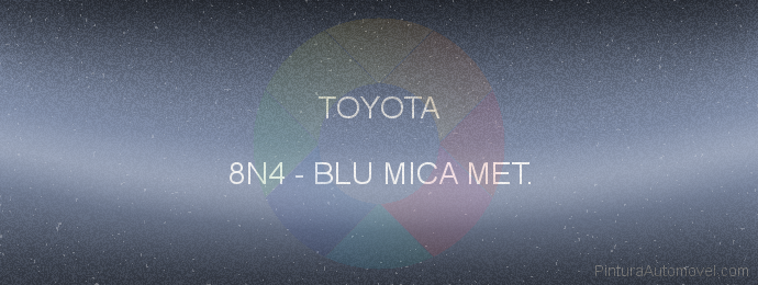 Pintura Toyota 8N4 Blu Mica Met.