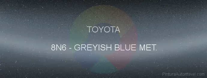Pintura Toyota 8N6 Greyish Blue Met.