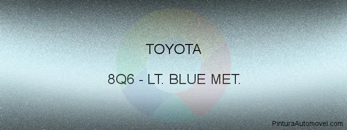 Pintura Toyota 8Q6 Lt. Blue Met.