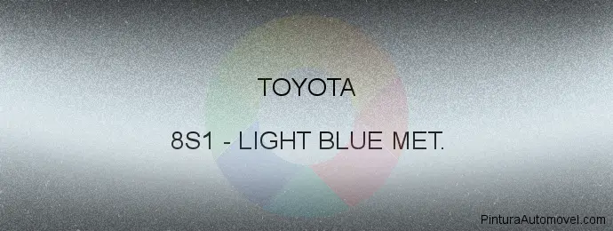 Pintura Toyota 8S1 Light Blue Met.