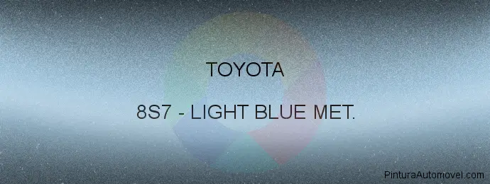 Pintura Toyota 8S7 Light Blue Met.