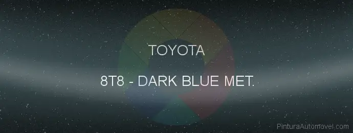 Pintura Toyota 8T8 Dark Blue Met.