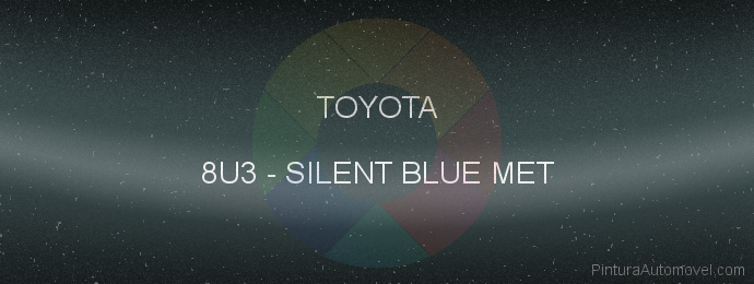 Pintura Toyota 8U3 Silent Blue Met