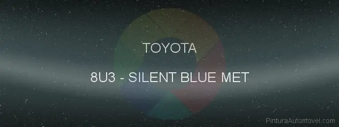 Pintura Toyota 8U3 Silent Blue Met