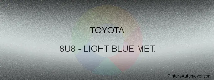 Pintura Toyota 8U8 Light Blue Met.