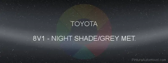 Pintura Toyota 8V1 Night Shade/grey Met.