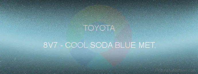 Pintura Toyota 8V7 Cool Soda Blue Met.