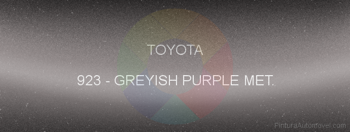 Pintura Toyota 923 Greyish Purple Met.