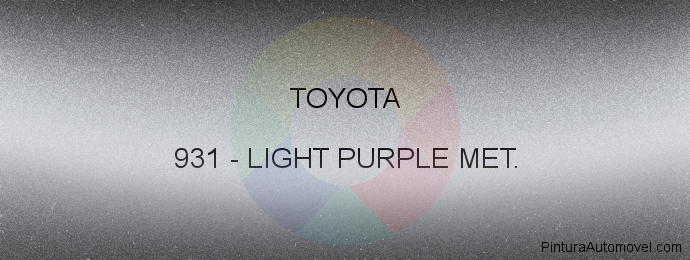 Pintura Toyota 931 Light Purple Met.