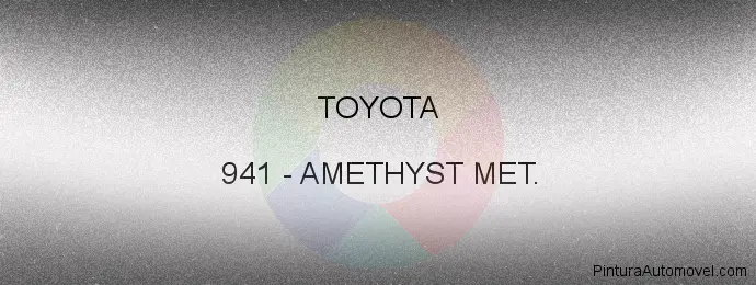 Pintura Toyota 941 Amethyst Met.