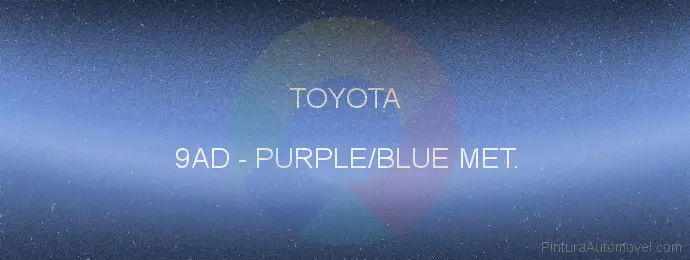 Pintura Toyota 9AD Purple/blue Met.