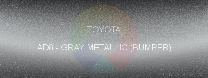 Pintura Toyota AD8 Gray Metallic (bumper)