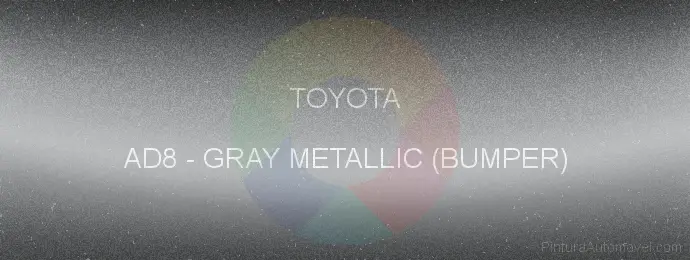 Pintura Toyota AD8 Gray Metallic (bumper)