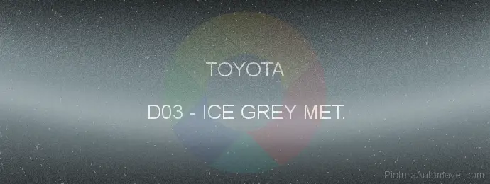 Pintura Toyota D03 Ice Grey Met.