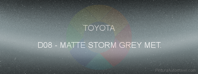 Pintura Toyota D08 Matte Storm Grey Met.