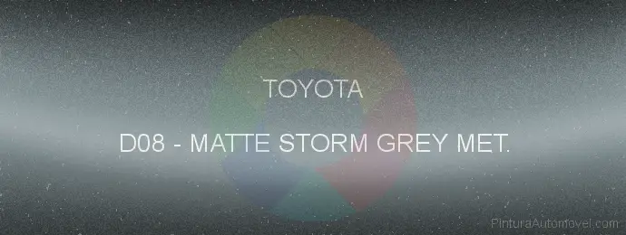 Pintura Toyota D08 Matte Storm Grey Met.