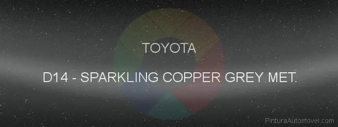 Pintura Toyota D14 Sparkling Copper Grey Met.