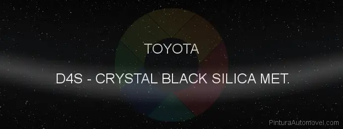 Pintura Toyota D4S Crystal Black Silica Met.