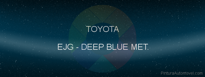 Pintura Toyota EJG Deep Blue Met.