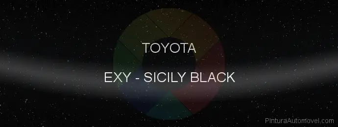Pintura Toyota EXY Sicily Black