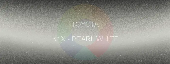 Pintura Toyota K1X Pearl White