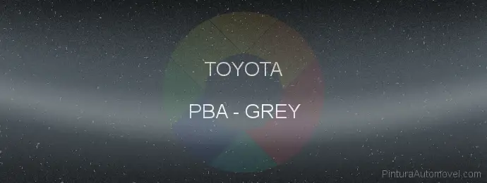 Pintura Toyota PBA Grey