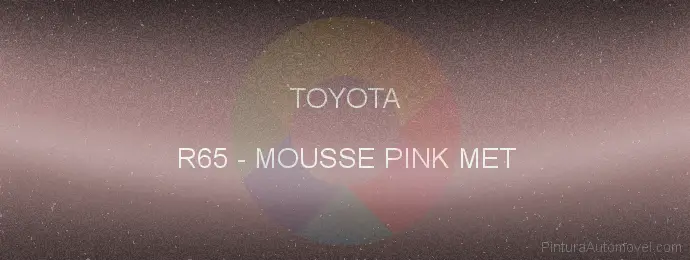 Pintura Toyota R65 Mousse Pink Met