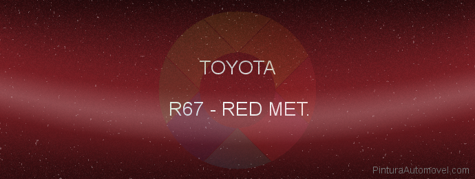 Pintura Toyota R67 Red Met.