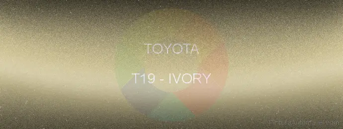 Pintura Toyota T19 Ivory