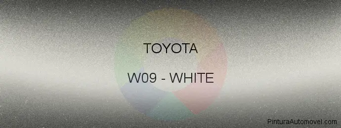 Pintura Toyota W09 White