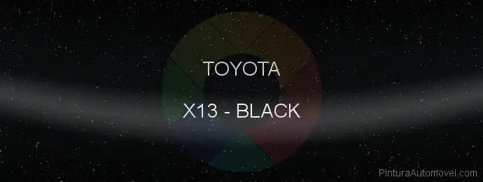 Pintura Toyota X13 Black