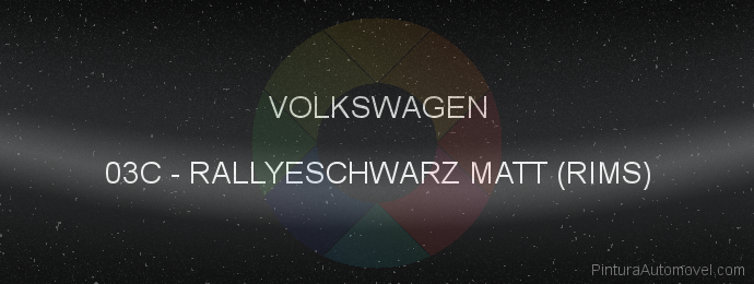 Pintura Volkswagen 03C Rallyeschwarz Matt (rims)