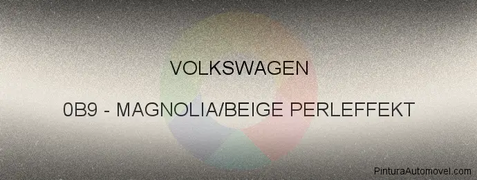 Pintura Volkswagen 0B9 Magnolia/beige Perleffekt