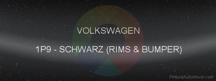 Pintura Volkswagen 1P9 Schwarz (rims & Bumper)