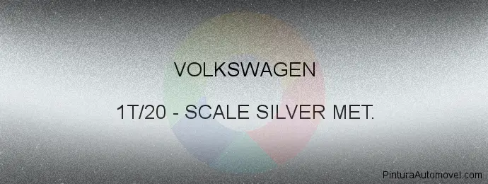 Pintura Volkswagen 1T/20 Scale Silver Met.