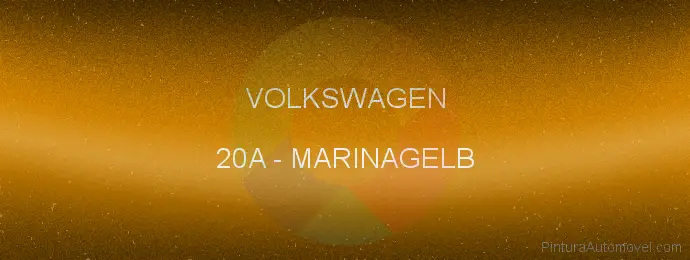 Pintura Volkswagen 20A Marinagelb