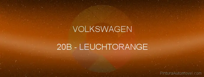 Pintura Volkswagen 20B Leuchtorange