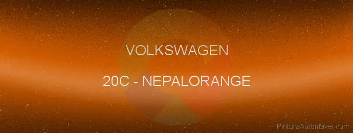 Pintura Volkswagen 20C Nepalorange