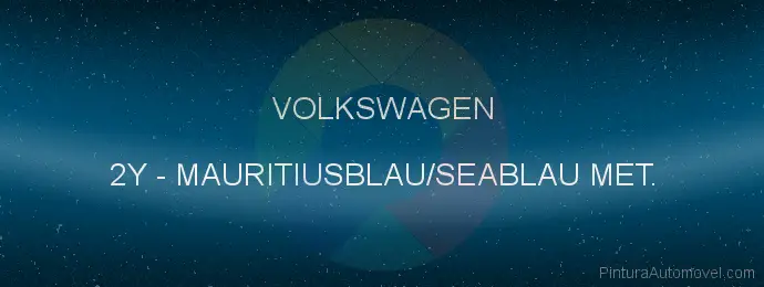 Pintura Volkswagen 2Y Mauritiusblau/seablau Met.