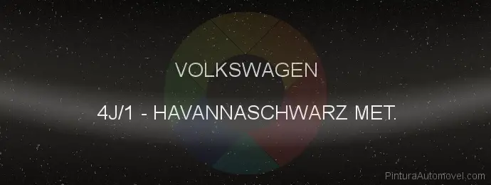 Pintura Volkswagen 4J/1 Havannaschwarz Met.