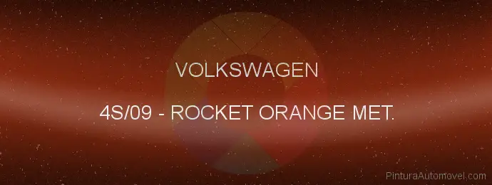 Pintura Volkswagen 4S/09 Rocket Orange Met.