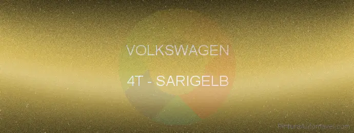 Pintura Volkswagen 4T Sarigelb