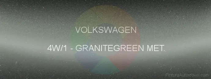 Pintura Volkswagen 4W/1 Granitegreen Met.