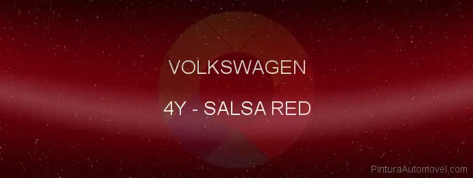Pintura Volkswagen 4Y Salsa Red