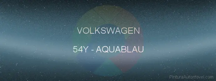 Pintura Volkswagen 54Y Aquablau
