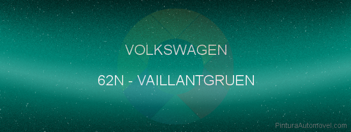 Pintura Volkswagen 62N Vaillantgruen
