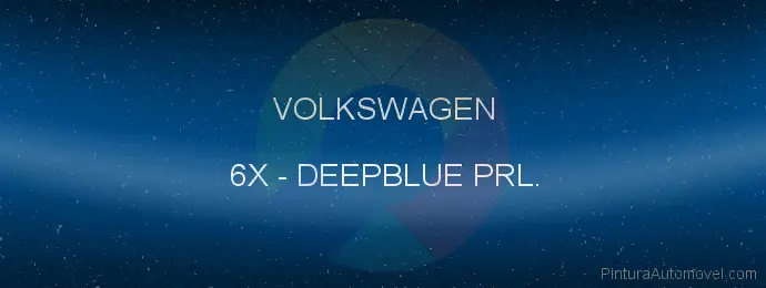 Pintura Volkswagen 6X Deepblue Prl.