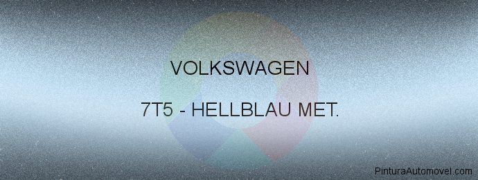 Pintura Volkswagen 7T5 Hellblau Met.