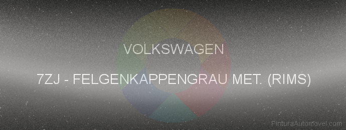 Pintura Volkswagen 7ZJ Felgenkappengrau Met. (rims)