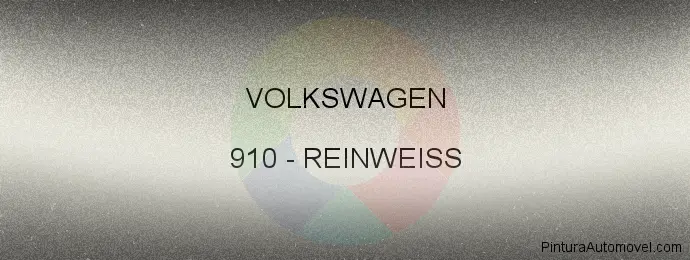Pintura Volkswagen 910 Reinweiss